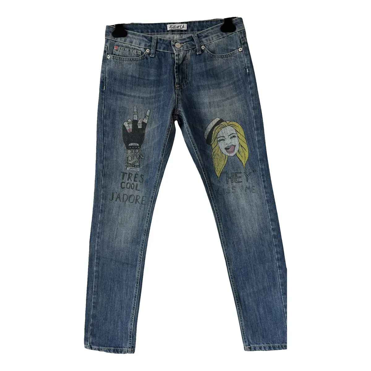Non Signé / Unsigned Jeans slim